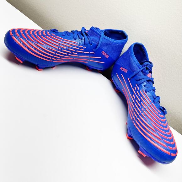 NEW Adidas Predator Edge .2 FG Blue Soccer Football Cleats Shoes Mens Size 5 - Picture 4 of 7